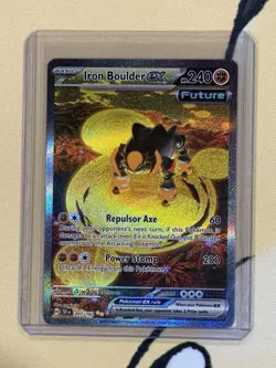 Iron Boulder ex NM SIR 207/162 SV05: Temporal Forces Pokemon TCG Holo - Image 1