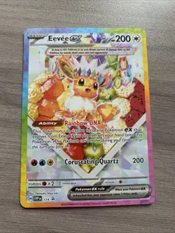 Pokemon Card TCG Eevee Ex SVP 174 Scarlet & Violet Prismatic Evolutions Promo - Image 2