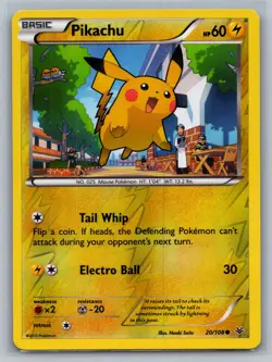 Pikachu XY - Roaring Skies #20/108 Reverse Holo Pokemon Card - Image 1