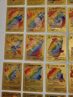 Lot of 50 Gold Foil Pokemon Card Fan Art Cards (All Cards Pictured) Mint Cond - Image 4