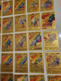 Lot of 50 Gold Foil Pokemon Card Fan Art Cards (All Cards Pictured) Mint Cond - Image 5