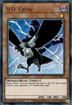 D.D. Crow - Ultra Rare 1st Edition BLCR-EN077 - NM - YuGiOh - Image 1