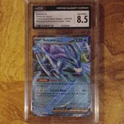 CGC 8.5 Suicune ex 010/034 Holo Rare Trading Card Game Classic 2023 - Image 1
