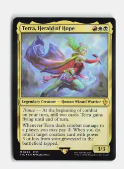 Terra, Herald of Hope (Surge Foil) 223 Foil Commander: FINAL FANTASY MTG NM - Image 1