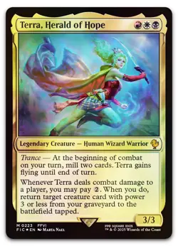 Terra, Herald of Hope (Surge Foil) #223 (NM) Final Fantasy FIC Magic MTG - Image 1