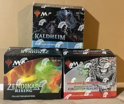 Zendikar Rising - Kaldheim- AFR - Collector Booster Box Lot MTG - Image 1
