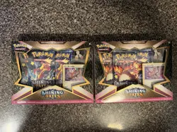 Pokemon TCG Shining Fates Mad Party Pin Collection Box Bunnelby (Set of 2) - Image 1