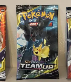 POKEMON SUN & MOON TEAM UP FACTORY SEALED BOOSTER PACK - Image 1