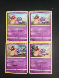 Galarian Slowpoke SWSH126 Holo Promo Sword & Shield Promo Pokemon [Lot Of 4] - Image 1