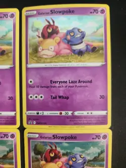 Galarian Slowpoke SWSH126 Holo Promo Sword & Shield Promo Pokemon [Lot Of 4] - Image 4