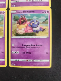 Galarian Slowpoke SWSH126 Holo Promo Sword & Shield Promo Pokemon [Lot Of 4] - Image 5