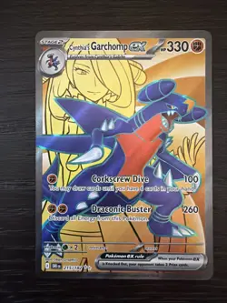Pokemon TCG Cynthia's Garchomp ex 215/182 Sv10: Destined Rivals Holo - Near Mint - Image 1