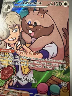 Arven’s Greedent - Illustration Rare - Destined Rivals 205/182 Pokemon TCG - Image 2