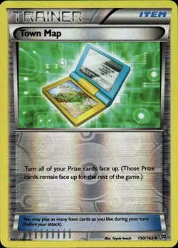 Town Map 150/162 Uncommon BREAKthrough Pokemon Reverse Holo Near Mint - Image 1
