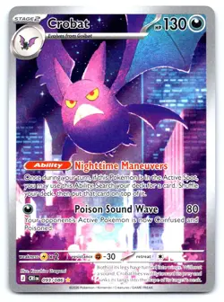 Crobat 093/086 Holo Illustration Rare Chaos Rising Pokemon Holo Near Mint - Image 1