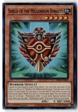Shield of the Millennium Dynasty INFO-EN003 The Infinite Forbidden Yu-Gi-Oh LP - Image 1