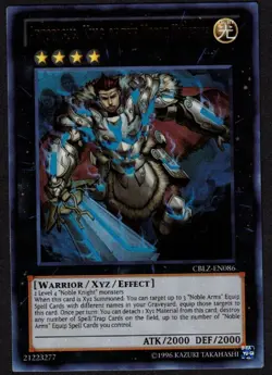 Yugioh Artorigus, King of the Noble Knights CBLZ-EN086 Ultra Rare Unlim - NM - Image 1