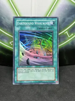 Yugioh Earthbound Whirlwind SOVR-EN046 Super Rare​ 1st Edition LP - Image 1