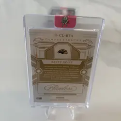 Brett Favre 2022 Panini Flawless on card auto Autographs Gold /10 CL-BFA - Image 2