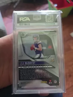 2024 Panini Prizm - Rookies J.J. McCarthy #400 Pink Prizm (RC) PSA 10 🔥!!! - Image 2