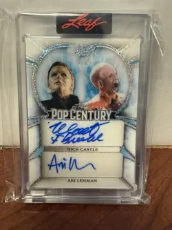 2026 Leaf Pop Century Nick Castle/Ari Lehman Pearl Dual Auto #’d 1/1 - Image 1