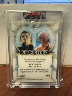 2026 Leaf Pop Century Nick Castle/Ari Lehman Pearl Dual Auto #’d 1/1 - Image 2