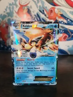 Pokemon Keldeo EX Black And White Promos Holo Rare BW61 Trading Card - Image 2