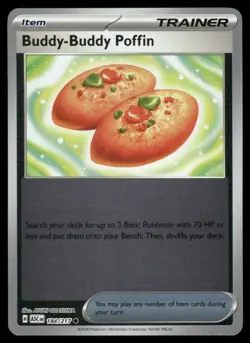 Pokemon Cards Buddy-Buddy Poffin 184/217 Reverse Holo Ascended Heroes NM - Image 1