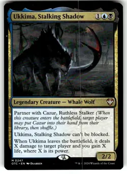 Ukkima, Stalking Shadow Commander: Outlaws of Thunder Junction Regular MTG NM - Image 1