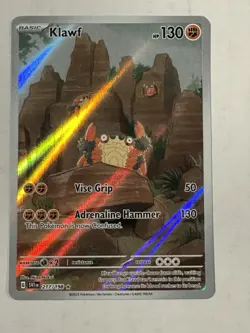 Klawf 217/198 Holo Ultra Rare Pokemon Scarlet & Violet NM - Image 1