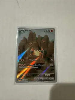 Klawf 217/198 Holo Ultra Rare Pokemon Scarlet & Violet NM - Image 4