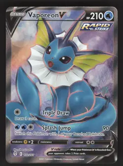 Vaporeon V 172/203 Pokemon TCG SWSH07: Evolving Skies NM - Image 1