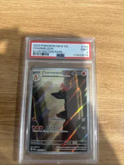 POKEMON CHARMELEON 2023 MEW EN-151 #169 ILLUSTRATION RARE PSA 9 - Image 1