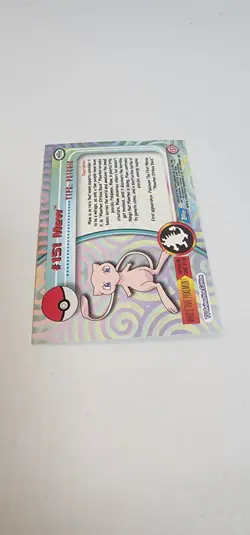 Pokemon Topps Foil Mew #151 Rainbow Foil 2000 - Image 3