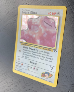 Pokemon RARE Holo Gym Challenge Koga's Ditto 10/132 EX/NM Condition. - Image 3