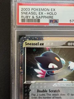 Pokemon TCG Sneasel ex 103/109 Ex Ruby Sapphire PSA 9 Mint - Image 2