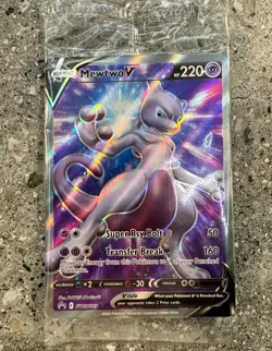 Mewtwo V SWSH229 Pokemon GO ETB Promo SEALED - Image 1