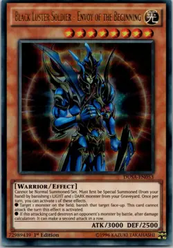 Yugioh Black Luster Soldier - Envoy of the Beginning DUSA-EN053 1st Ed Ultra NM - Image 1