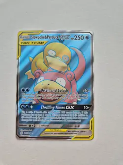 Pokemon TCG Slowpoke & Psyduck GX 217/236 Tag Team Unified Minds Full Art NM - Image 1