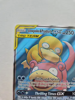 Pokemon TCG Slowpoke & Psyduck GX 217/236 Tag Team Unified Minds Full Art NM - Image 2