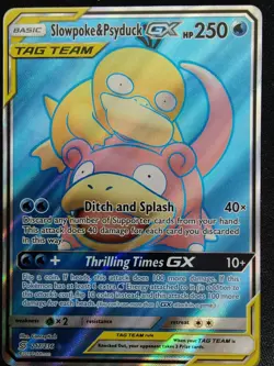 Slowpoke & Psyduck GX (217/236) Unified Minds Tag Team Full Art Pokemon Card - Image 1