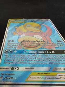 Slowpoke & Psyduck GX (217/236) Unified Minds Tag Team Full Art Pokemon Card - Image 4