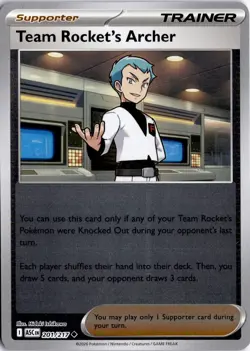 Team Rocket's Archer 201/217 ME: Ascended Heroes Pokemon Card TCG - Image 1