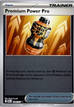 Premium Power Pro 199/217 Reverse Holo ME: Ascended Heroes Pokemon Card TCG - Image 1