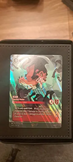Scar - Heartless Hunter (Store Championship) 14 Disney Lorcana Promo Cards Holo - Image 1