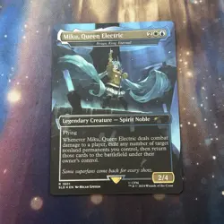 Miku, Queen Electric Borderless Foil MTG Single, Secret Lair, Rare 1601 NM - Image 1