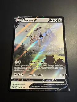 Pokemon TCG-Arceus V SWSH204 Sword & Shield Black Star Promo - Image 1