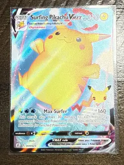 (C) Surfing/Flying/Birthday Pikachu Vmax Celebrations Full Art Pokemon TCG - Image 4