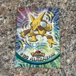 Alakazam - Black Logo - #65 Topps TV - Pokemon TCG - 1999 - Image 1