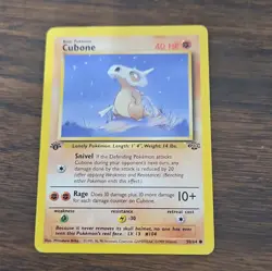WotC Pokemon TCG Cubone 50/64 Jungle Common Regular 1st Edition 40 HP - Image 1